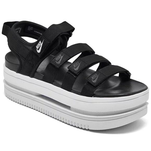 Nike Women’s Icon Classic Sandals Shoes Black White DH0224-001, Size 9 (New) - Picture 10 of 14
